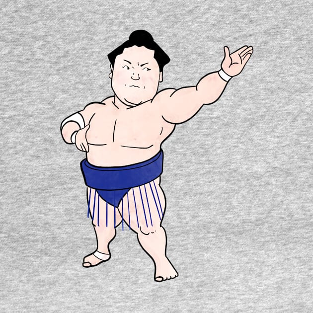 Wakatakakage Sumo Wrestler by kaeru